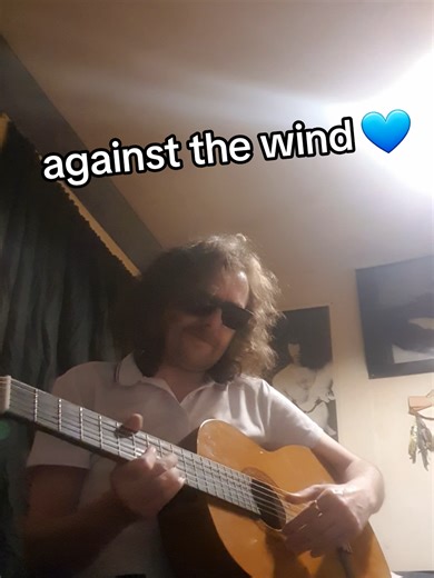 Against the wind 💙 #guitar #acoustic #singing #bobseger #againstthewind