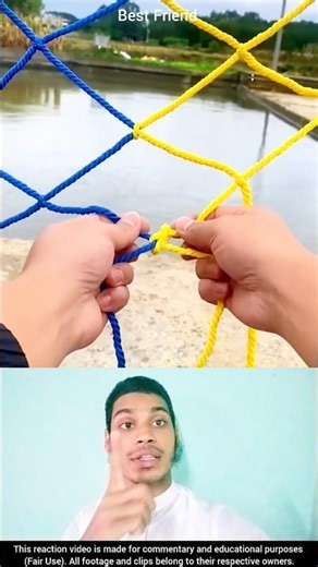 Amazing Easy Trick to Make a Rope Net! #shorts #shortsfeed #diytip #diyday #diylifehacks #diy