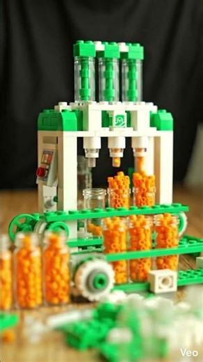 LEGO Juice Filling Bottles 🧃🍊 #Shorts #LEGO #Juice