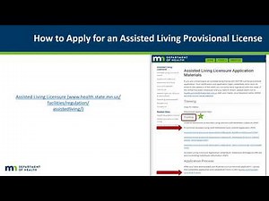 Assisted Living License: How to apply for an ALL Provisional License