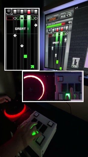 One-handed 7K on controller #vsrg #rhythmgame #bms #beatmaniaiidx #iidx #osumania