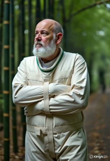 Kyoto Bamboo Forest walk in a posey straitjacket #straitjacket
