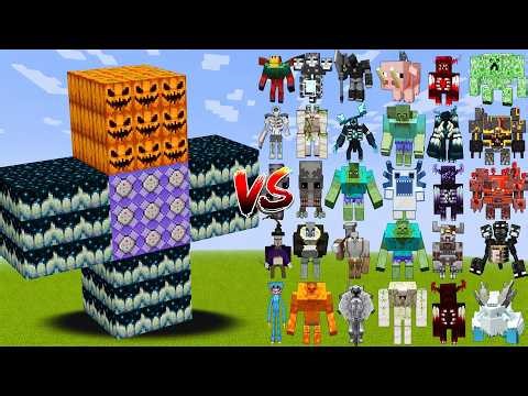 All Mutant Bosses vs All Minecraft Mobs - Minecraft Mob Battle (compilation)