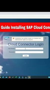Quick Guide Installing SAP Cloud Connector