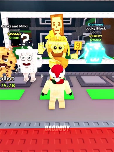 OMG I STOLE Cooki and Milki 😱😂 Lucky Block MAX LUCK!! #stealabrainrot #roblox #baorduy #usa
