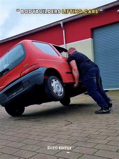 bodybuilders lifting cars vs this guy ☠️ #trollface #respect #cars #deadlift #trending