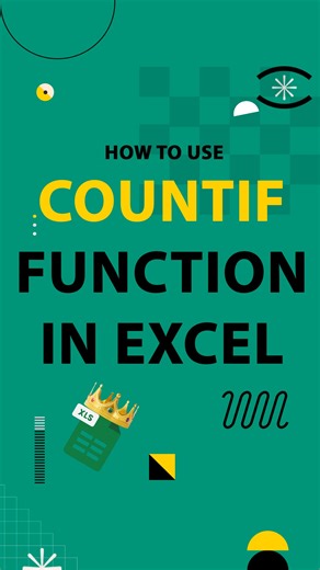 ExcelKingTips | Daily Excel Magic on Instagram: "This is how to use COUNTIF formula in excel save it for later"