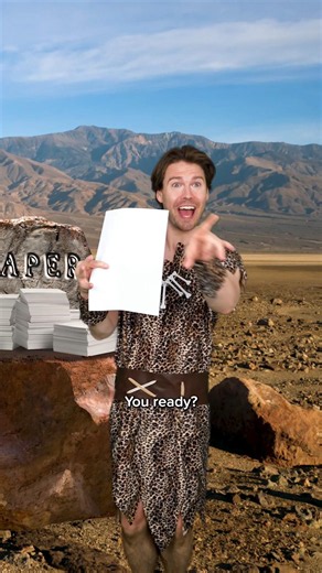 The Invention of Paper 📜 #comedy #history #caveman