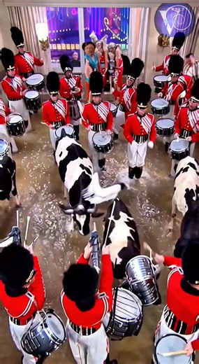 THE GRAND FINALE 🥁🐄 ... and AI has officially lost its mind. 😂 ​Body: Well, we made it! Day 12 of the 12 Days of Christmas, and honestly? Things got weird. 😅 ​We started this series strong, but as the scenes got more complicated—12 drummers, cows (swimming??), water splashing everywhere—the AI just... broke. 😵‍💫 If you watch closely, you’ll see limbs disappearing, cows morphing into the floor, and physics taking a holiday. ​It was a fascinating experiment to push this new tech to its absol