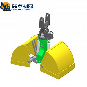 [Hot Item] Excavator Clamshell Grab Clamshell Bucket Hydraulic Rotary Clamshell Grab Bucket Two Shells Withhorizontal Cylinder