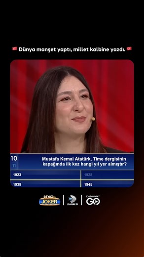 Adını bir milletin kalbine yazan lider: Mustafa Kemal Atatürk. 🇹🇷 Beyaz'la Joker, #DSmartGO'da! | D-Smart