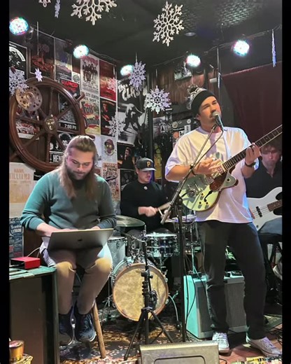 George Alan Fox on Instagram: "Once again we sought and found shelter from the storm within the warm walls of the Bounty Bar, so we could, you know, celebrate people that make sh!t up; unencumbered by such difficulties as frostbite or hypothermia. And celebrate we did. Thanks @thebountybar for being a great host. Your french fries are amazing, by the way. We were treated to a double feature last night from 2 wonderful artists. 1st up, Mina Roth(@itsminaroth) was on fire. Mina is a songwriter wit