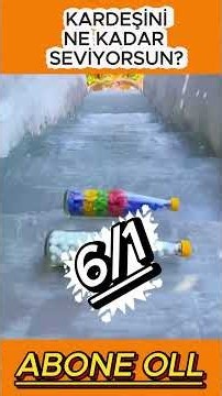 Kardeşini Ne Kadar Seviyorsun ✋👉| 6Parmak Sevgi Testi