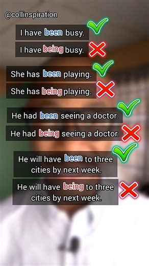 43K views · 986 reactions | Been vs Being | Collinspiration | Facebook