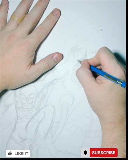 Black Terror Sketch Cover Design Speedrun (part 3) #sketch #artist #timelapse