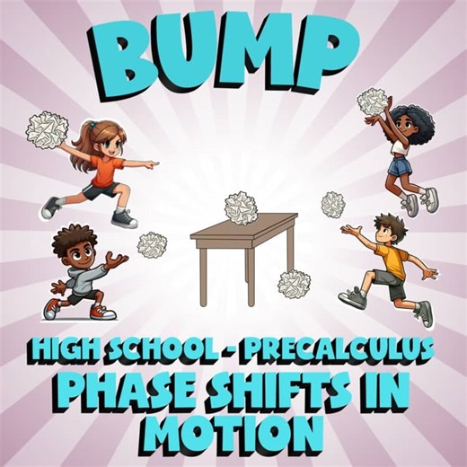 Phase Shifts in Motion BUMP Math Game - No Prep PreCalculus Review Activity