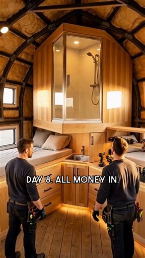 $3.6K Pop-Up Camper Rebuild Rivals $55K Trailers in 15 Days #TinyHome #Shorts