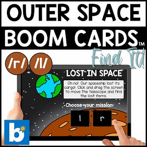 l articulation and r Articulation Activity Outer Space Find It Game: Word Level