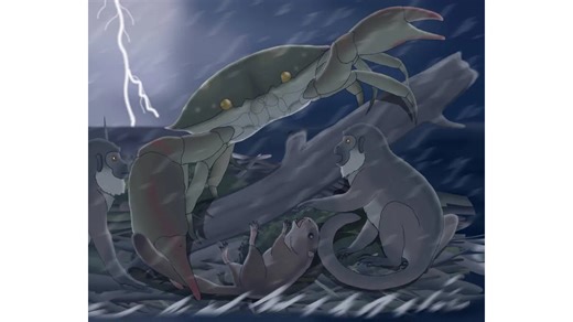 在海上漂泊遭遇“大惊讶”的乌卡雅利猴