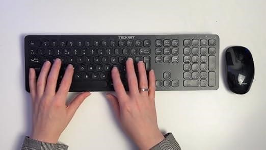 TECKNET Wireless Keyboard and Mouse Set
