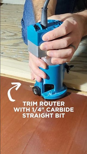 Best way to cut installed hardwood floor #shorts #tools #flooring