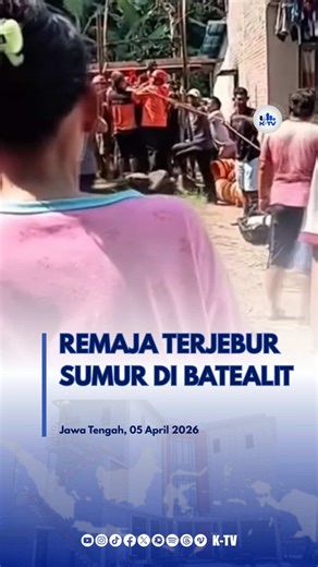 Tim SAR bersama warga mengevakuasi remaja di Jepara, Minggu (5/4/2026). Korban langsung dilarikan ke RSUD RA Kartini untuk penanganan medis. #KTV #SmartTV #MediaDigital #terjebursumur . For Endorsement and Information, you can call or chat ⬇️ 6282131749705