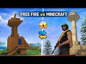 FREE FIRE 🔥 MINECRAFT 😲 | Same Tower, Different World