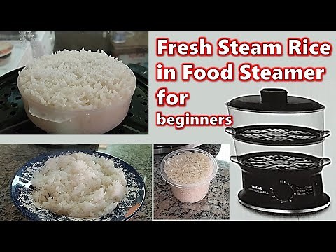 Steam Rice perfectly with Food Steamer, soft fresh, No burnt layer - No over cooking #steamfood