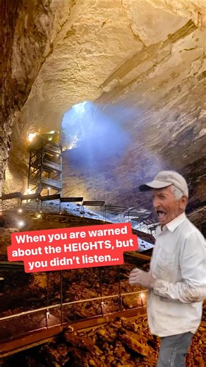 Marvel Cave at Silver Dollar City. It’s high down there! | Cave Guide Corey