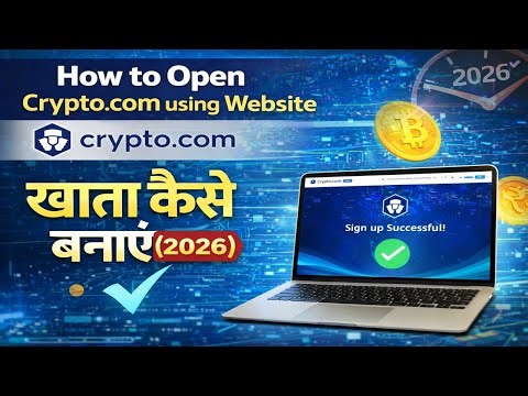 💹 How to Open Crypto.com Account via Website in Hindi (2026) 🔥 | Full Guide | #crypto