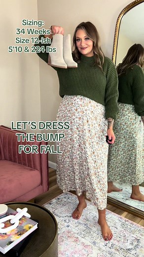 Stylish Fall Maternity Outfit Inspiration | Amazon Finds