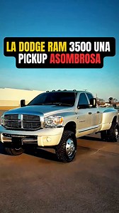 La Dodge RAM 3500 #dodge #dodgeram #pickup #camiones #camioneta | Coches Exoticos