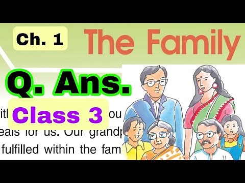 Question Answers / Class 3 / SST / Chapter 1 || DAV || The Family || History By SRB