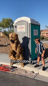 Dad bear-ly survived this Porta Potty prank 🤣 🎬 This original video was produced by Network Media and Zander Zone | Kitchen Chaos
