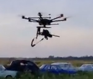 Wow! Here is a Video of a DJI Drone Equipped with a Machine Gun! - Running with Miles