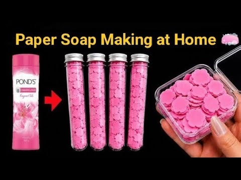Easy Way to Make Paper Soap at Home 🧼/ DIY Paper Soap Using Household Ingredients