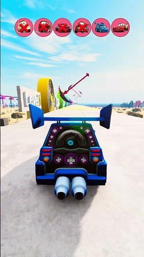 Lightning McQueen and Pixar Cars vs the Giant Fan Track with Swinging Axe 😱🔥