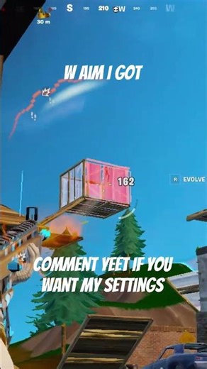 W AIM Settings Revealed 🎯 #fortnite #shorts #settings