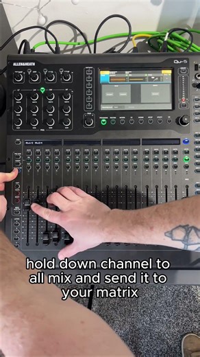 Allen and Heath QU5 Set up Matrix - #soundengineer #audio #beginner #musictech