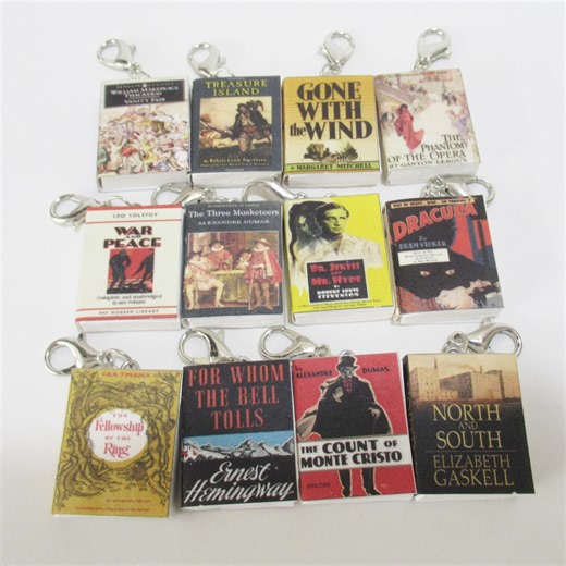 Miniature Book Charms Choose Your Favorite Book Title - Etsy