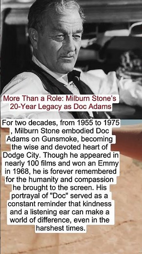 More Than a Role: Milburn Stone’s 20-Year Legacy as Doc Adams