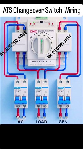 ATS Changeover Switch Wiring Connection | Bijli ktne ke baad apne aap chalu ART Switch System