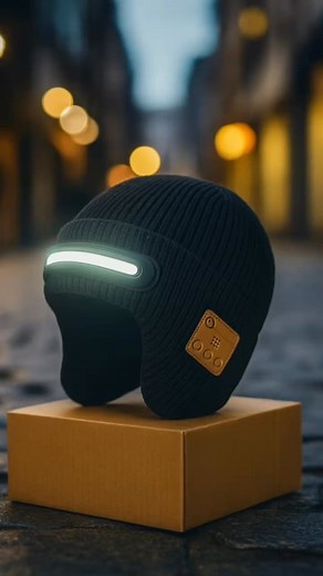 Rechargeable Bluetooth Beanie with LED Light – Your Stylish Companion for Night Adventures! 🎵 Music & Lighting in One 🔋 8-Hour Battery – USB Rechargeable 💡 Integrated LED Strip for Visibility 🎧 Wireless Calls While Jogging ❄️ Soft Fleece Material – Keeps You Warm! | Hotopmall com