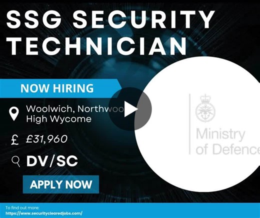 #securitycleared #securityclearedjobs #ukjobs #jobs #hiringnow #applynow #jobopportunity | Security Cleared Jobs