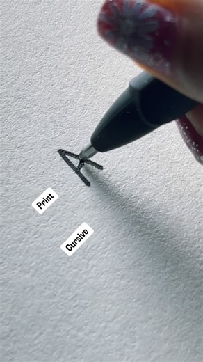 Print vs Cursive 🤔#lettering #handwriting #calligraphy #reels #viralvideos | MtCrafte