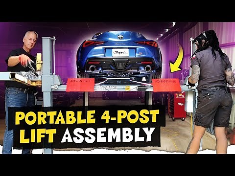 Advantage Portable 4-Post Lift: Step-By-Step Assembly, Features, & Benefits!! Plus: Tony's pro tips!