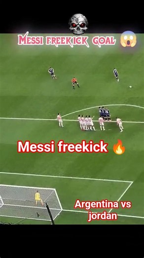Messi freekick goal today 😱#argentina #messi #freekkickgoal #footballshorts #enjoyclips