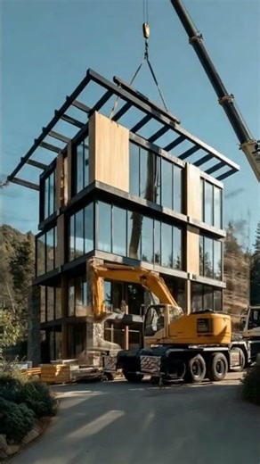 Mountain Cabin Construction Timelapse