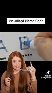 The correct way to visualize Morse code