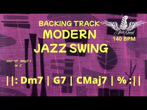 Backing Track Modern Jazz Swing iim7 V7 IMaj7 in C